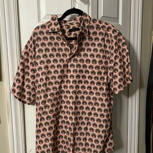 TED BAKER casual shirt sleeve button down shirt XL